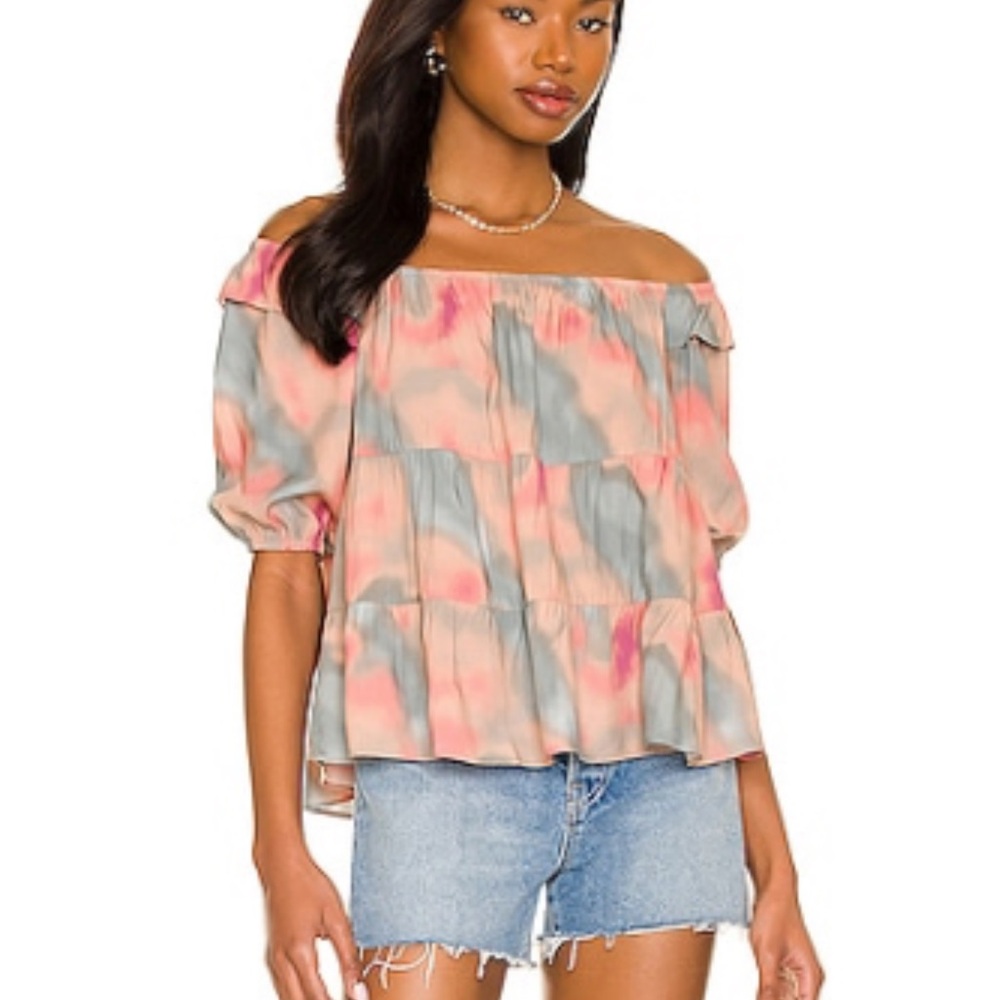 BB Dakota Multicolor Off-Shoulder Blouse